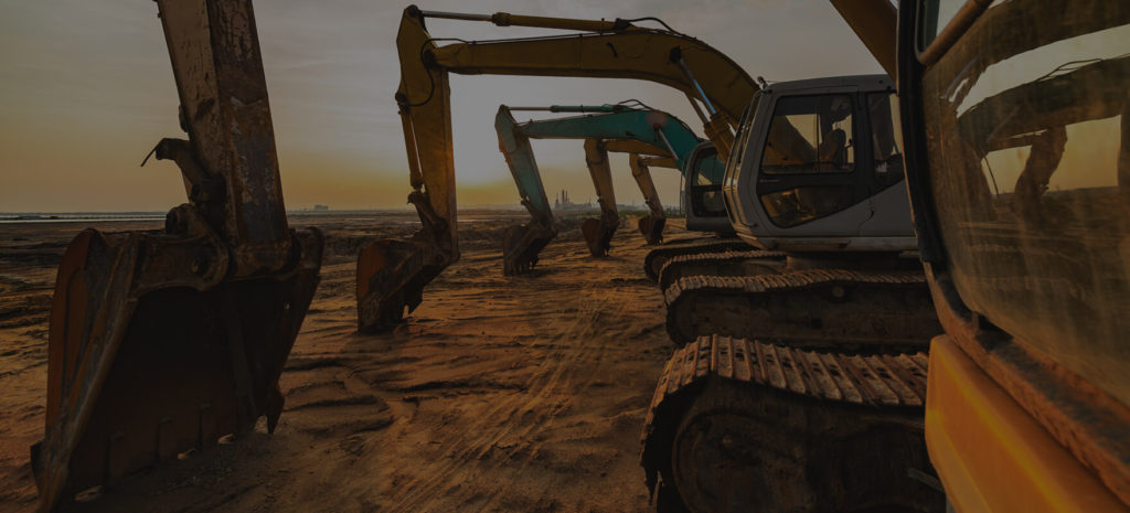Máquinas constructoras en tipos de suelo para excavación