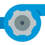 icono azul d